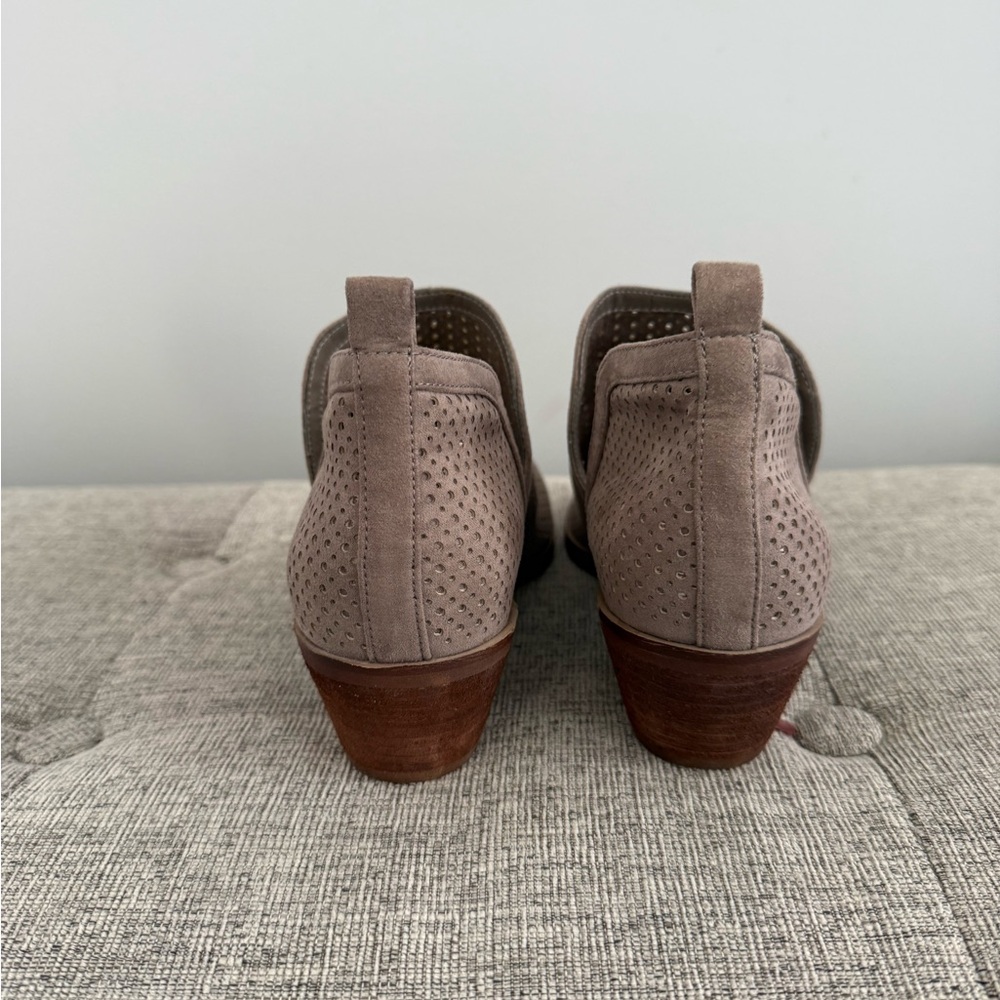 BP Taupe Perforated Ankle Booties - Picture 2 of 8